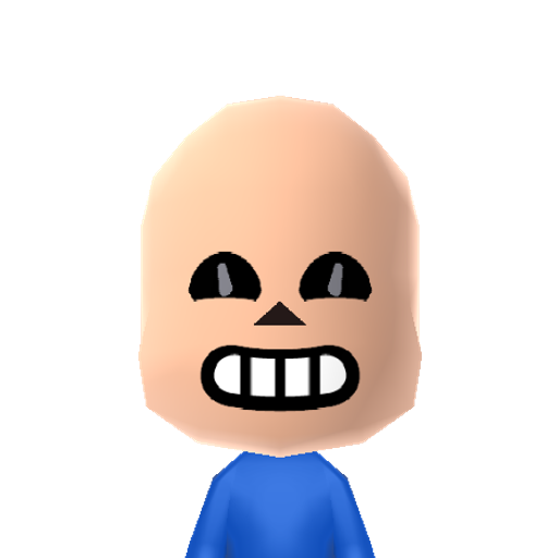 Sans Mii character: These are extracted and derived from the Mii Central Miis from the 3DS Miitopia.