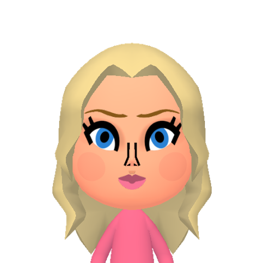 Peach Mii character preview