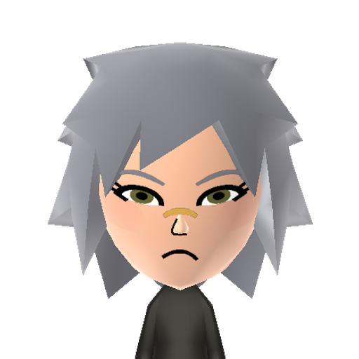 Bullet Mii character: The mercenary girl from the Arc System Works fighting game, "BlazBlue: ChronoPhantasma".