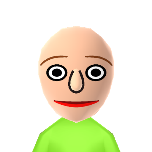baldi Mii character preview