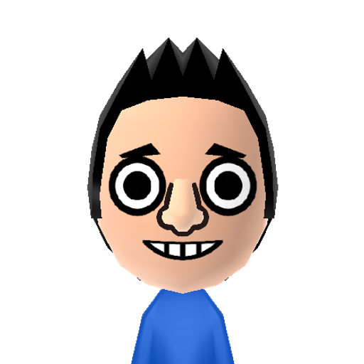 Thomas Mii character: The little train from UK TV series "Thomas & Friends".