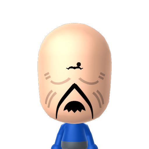 JAWS Mii character: The poster for JAWS, a 1975 horror film.