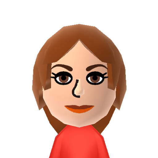 Kari Byron Mii character: Member of the myth busting team from "MythBusters" on the Discovery Channel.