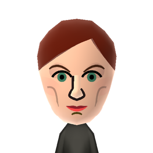 Felicia Mii character: Feminerd, star of stuff like "The Guild" and "Dr. Horrible's Sing-Along Blog".