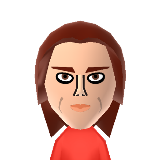 Cicero Mii character: An insane jester that serves within the Dark Brotherhood in "The Elder Scrolls V: Skyrim", shown here without his hat. "Does it involve sneaking and stabbing? Ooh, please say yes!"