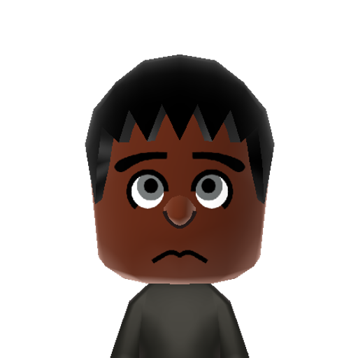 Clapboard Mii character: A Mii from Goiky Sports Resort, a mod for Wii Sports Resort