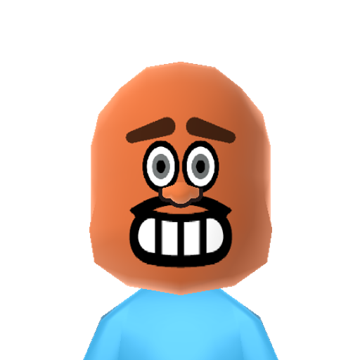 Mr. Smiley Mii character: The owner of Beach City Funland from Cartoon Network's "Steven Universe".