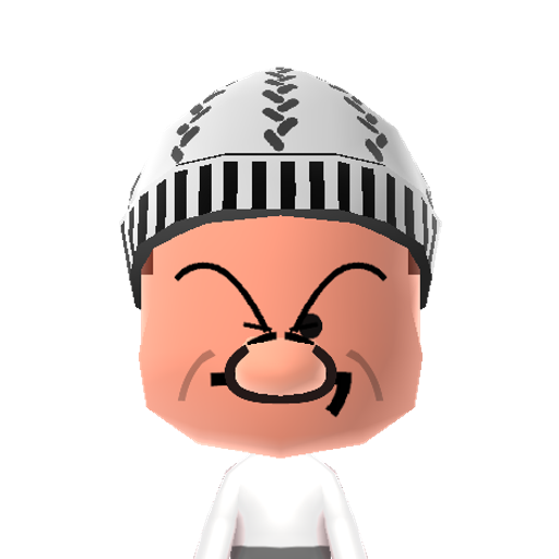 Popeye Mii character: One-eyed sailor from cartoons and comic strips. He's strong to the finish, 'cause he eats his spinach.