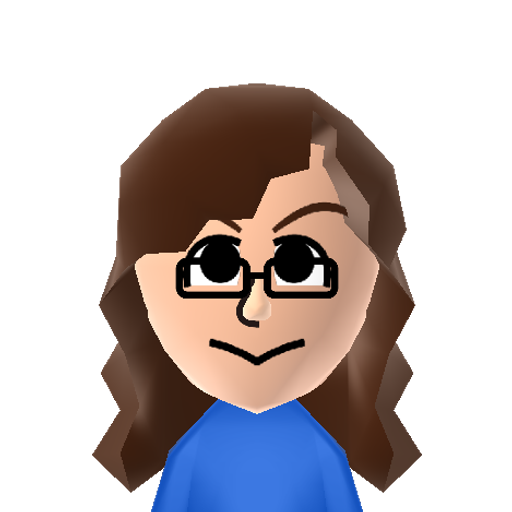 Tsmugi Mii character: This is a Mii uploaded for the 3DS version and distributed by Mii Central for both the 3DS and Switch versions of Miitopia.