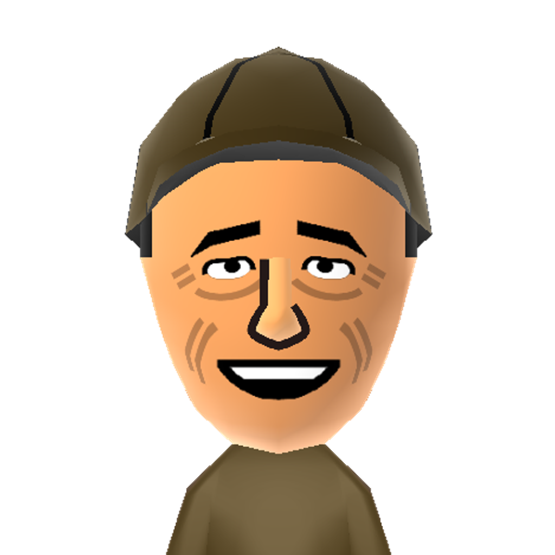 Mike Rowe Mii character: Host of the show "Dirty Jobs" on the Discovery Channel. Get ready to get dirty!