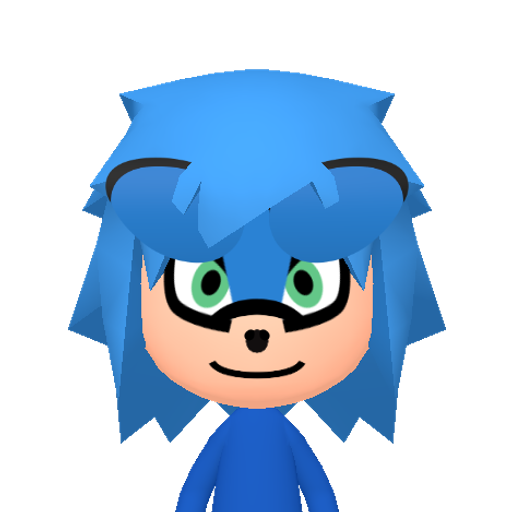 Sonic Mii character: Sonic (Sonic the Hedgehog) Movie 2020 played by Ben Schwartz