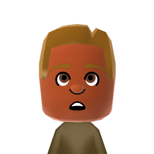 Woody Mii character: A Mii from Goiky Sports Resort, a mod for Wii Sports Resort