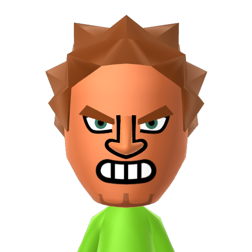 Blanka Mii character: a Mii used in Mii Fighter QR Codes Series / Custom Mii Fighter Versus