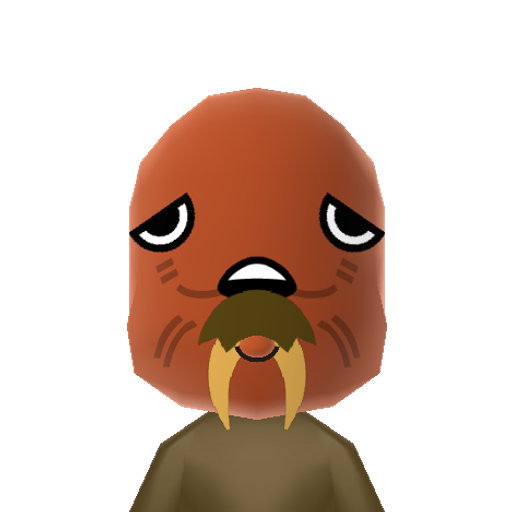 Walrus Mii character preview