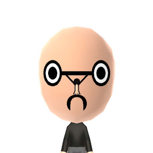 Weightlift Mii character: The face of this Mii shows someone lifting weights.