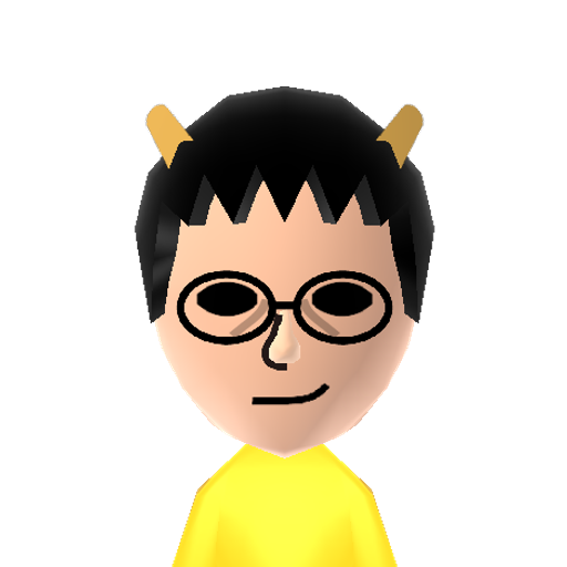 Sollux Mii character preview