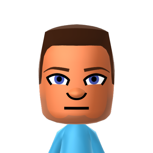 Steve Mii character: A Mii from Wii Sports Resort: Meme Squad, a mod for Wii Sports Resort