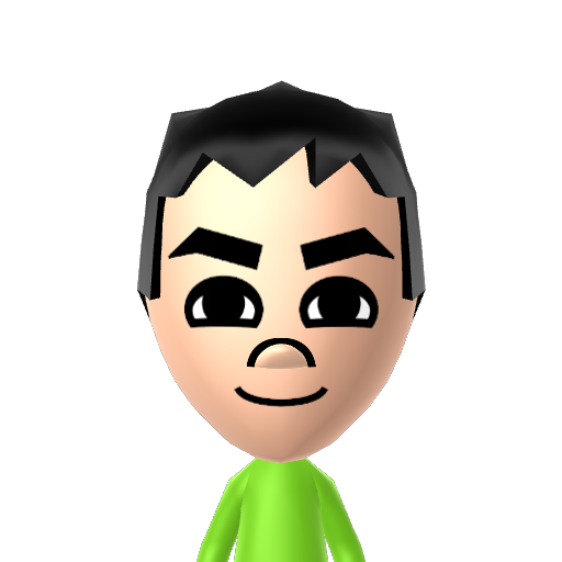 Hajime Mii character: from Wii Fit/Plus + Wii Fit U CPU Mii QR Codes! [@MythicalWolfYT]