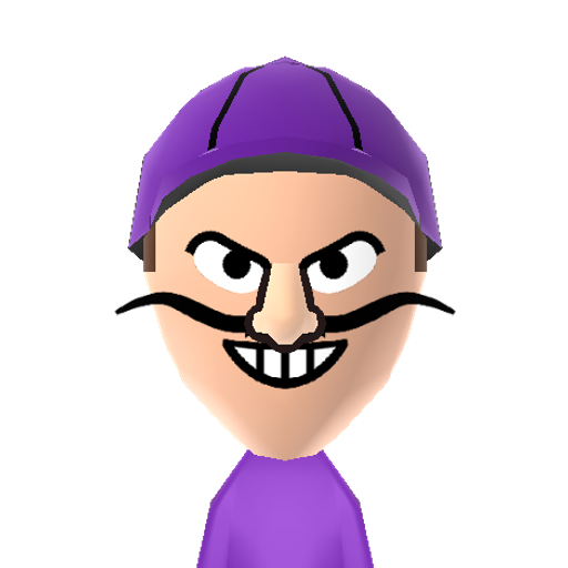 Waluigi Mii character: These are extracted and derived from the Mii Central Miis from the 3DS Miitopia.