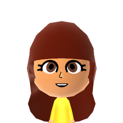 applebloom Mii character: The "Equestria Girls" version of Applebloom from "My Little Pony".
