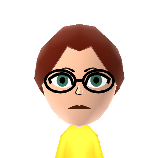 scarlett Mii character: The smartest girl from "Total Drama: Pahkitew Island".