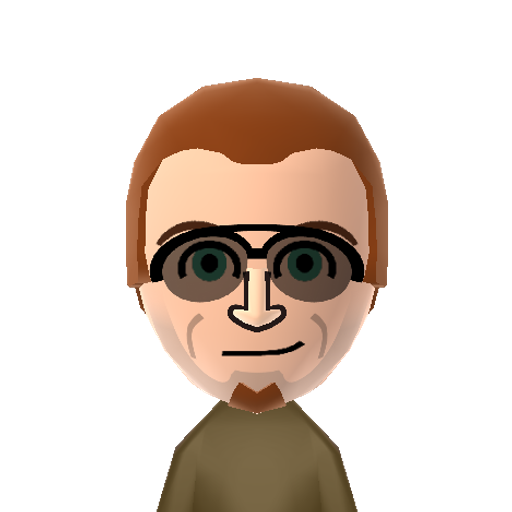 Postal Mii character: From Running With Scissors, Inc.'s "Postal" game series.