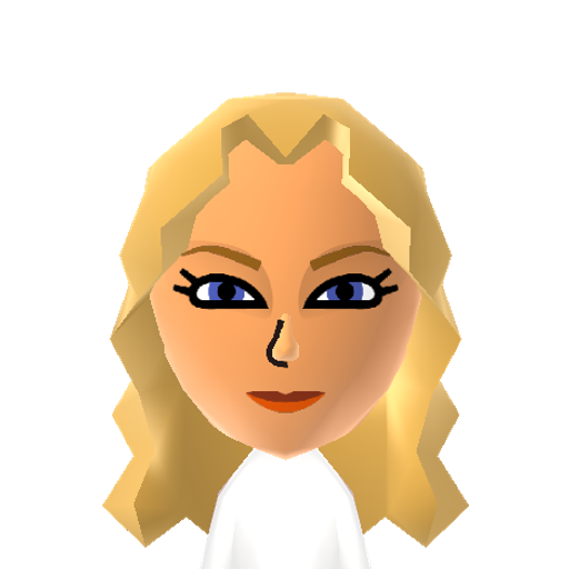 TaylrSwift Mii character: Country-pop singer-songwriter with the hit album Fearless.