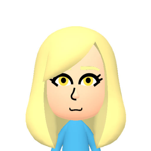 Whitney Mii character: Mii based on the white chocolate of the choco triplets (new version)