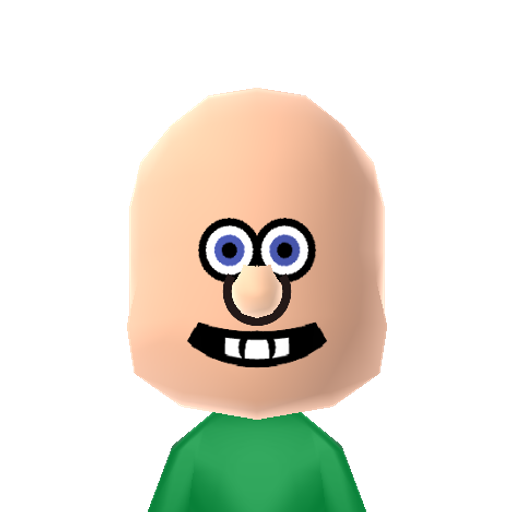 Wallace Mii character: This is a Mii uploaded for the 3DS version and distributed by Mii Central for both the 3DS and Switch versions of Miitopia.
