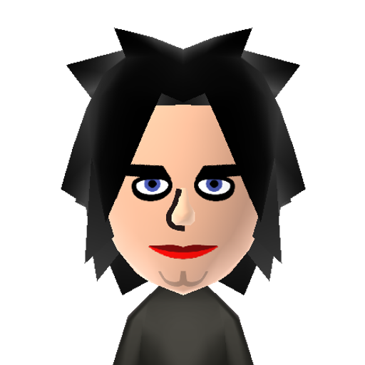 Robert Mii character: Lead singer, guitarist, and songwriter of The Cure.