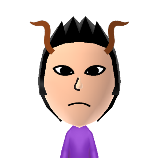 Dualscar Mii character: From the webcomic "Homestuck".
