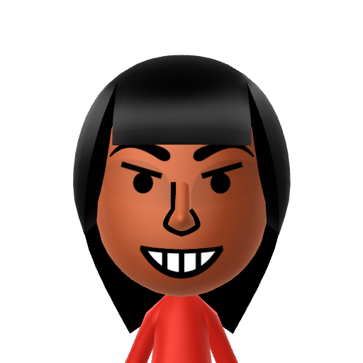 Monica Mii character: A Mii from You Play Motion, a mod for Wii Play Motion.