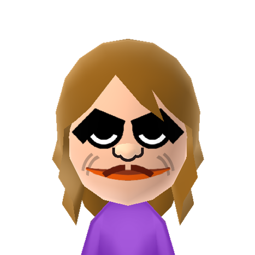 The Joker Mii character preview