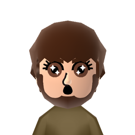 Jontron Mii character: The co-star of "Game Grumps" on youtube.