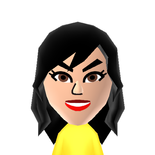 Faye Morey Mii character: The actress who 'played' Die Anna - a character from the infamous PC game Carmageddon in 1997.