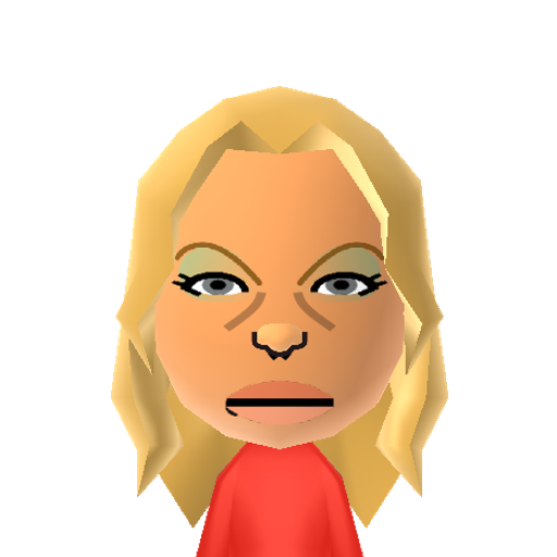 P.Anderson Mii character: Model-Turned-Actress most famous for her role as C.J Parker in "Baywatch".
