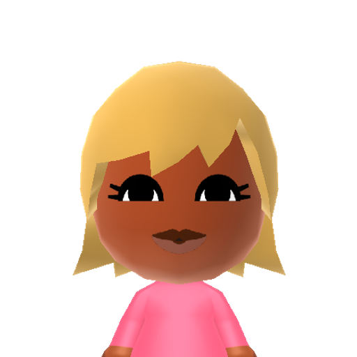 Roxy L. Mii character: Alpha human from "Homestuck".