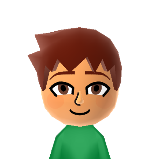 Tanjiro Mii character: These are extracted and derived from the Mii Central Miis from the 3DS Miitopia.