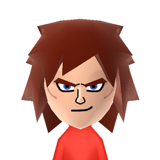 ssj4gogeta Mii character: This is the fusion of Goku and Vegeta as a Super Saiyan 4.