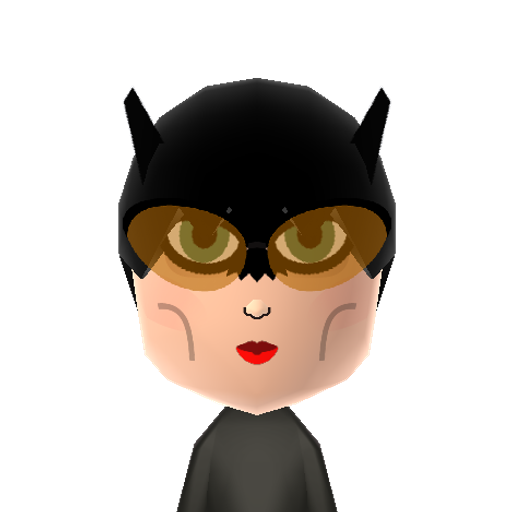 Catwoman Mii character: Villain from Batman movies and comics.