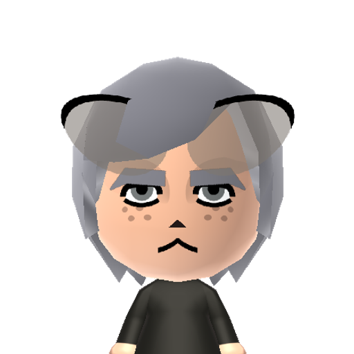 Grumpy Mii character: Everyone's favorite grumpy kitty, Tardar Sauce.