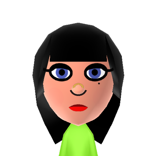 Zooey Mii character preview