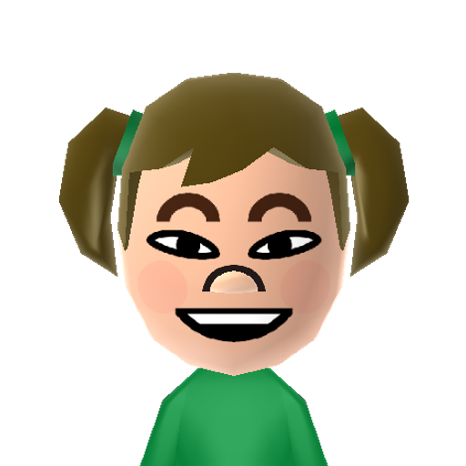 Midori Mii character: From "Wii Sports Resort" and "Wii Party". Expert Mii in Wii Party.
