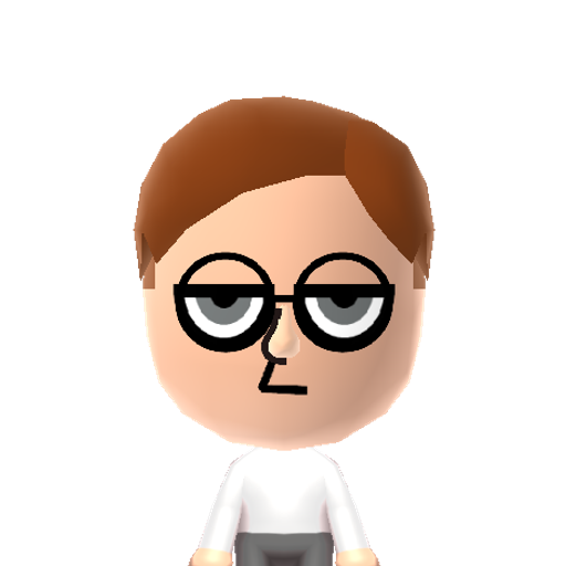 Dexter Mii character: Dexter from Dexter's Laboratory. (Hair should be yellow, glasses should have slightly dimmed light blue shades.) (Source: https://mii-gallery.tumblr.com/post/176424718781)