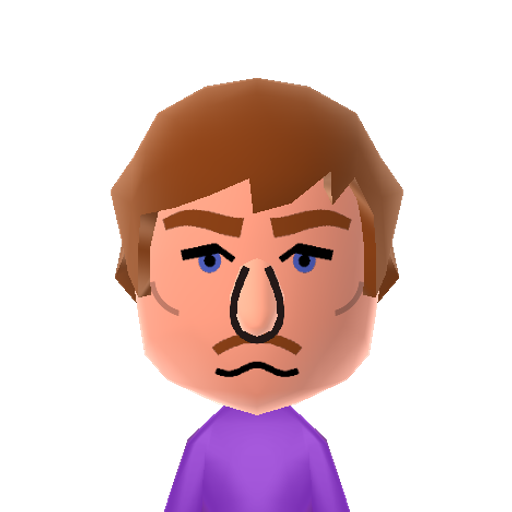 Giovanni Mii character: A Mii from Jackson's WSR Mod, a mod for Wii Sports Resort.