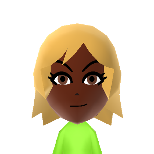 Emerald Mii character: One of the main villains of Rooster Teeth's cartoon, "RWBY".