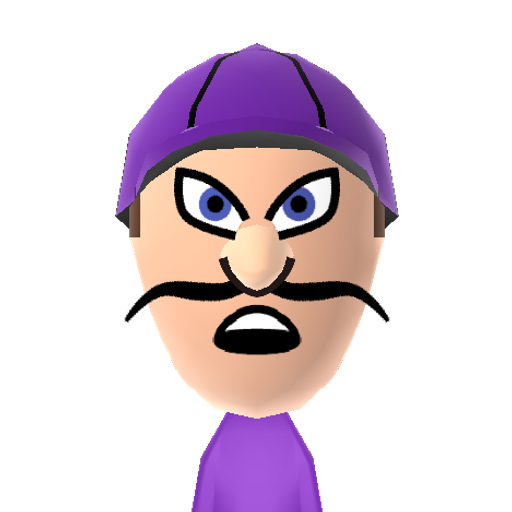 Waluigi Mii character preview
