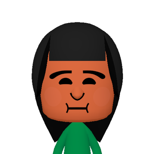 бвгдежзийк Mii character: This Mii is from the Switch SDK as a SampleDB Mii.