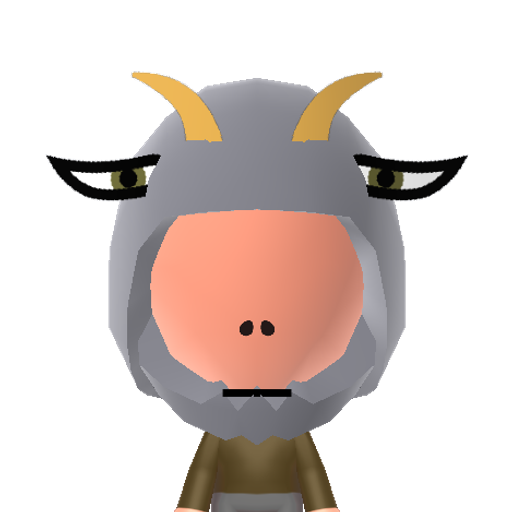 Goat Mii character preview