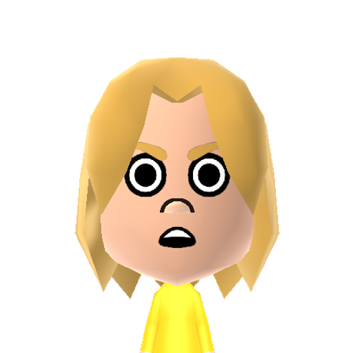 ShockDiana Mii character: A Mii uploaded to Check Mii Out Channel (WiiLInk)